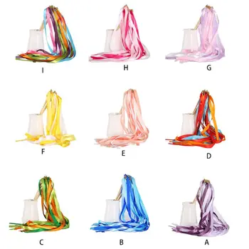10Pcs Colorful Ribbon Wands Chromatic Satin Band Streamers with Bells Fairy Stick for Wedding Valentines Baby Shower Party Decor
10Pcs Colorful Ribbon Wands Chromatic Satin Band Streamers with Bells Fairy Stick for Wedding Valentines Baby Shower Party Decor