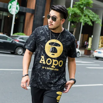 Spuer Brand Plus Fat plus Men Short Sleeve Loose Cotton T Shirt Letter Printing Half Sleeve Male Thin Round Neck Top
Spuer Brand Plus Fat plus Men Short Sleeve Loose Cotton T Shirt Letter Printing Half Sleeve Male Thin Round Neck Top