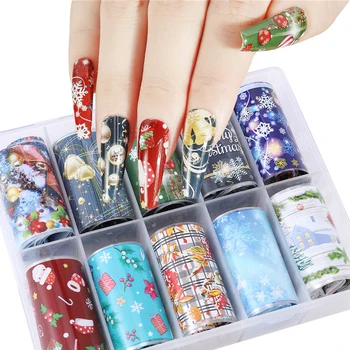 10 Roll Halloween Christmas Nail Art Foil New Year's Stickers for Nails Nail Stickers Designer Transfer Foil for Nail Accesoires
10 Roll Halloween Christmas Nail Art Foil New Year's Stickers for Nails Nail Stickers Designer Transfer Foil for Nail Accesoires