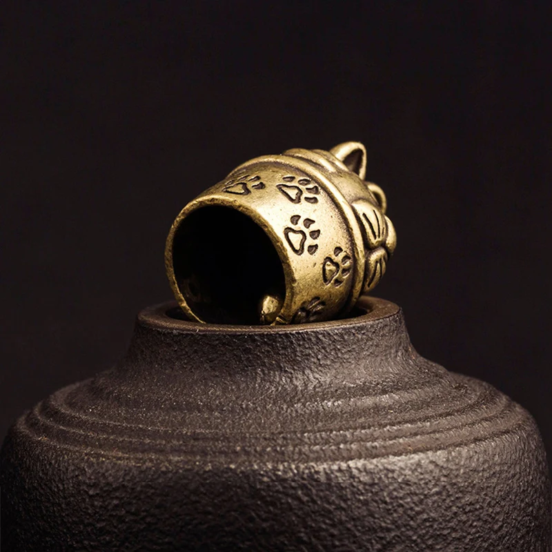 zodiac animals bell key pendant brass (5)
