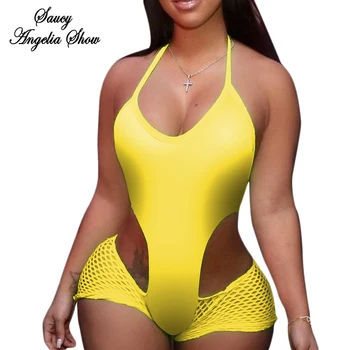 Hot Sexy Mesh Thigh Bikini Swimwear Women Halter Top One Piece Swimsuit Thong High Waist Bodysuits Bandage Bathing Suit Monokini
Hot Sexy Mesh Thigh Bikini Swimwear Women Halter Top One Piece Swimsuit Thong High Waist Bodysuits Bandage Bathing Suit Monokini