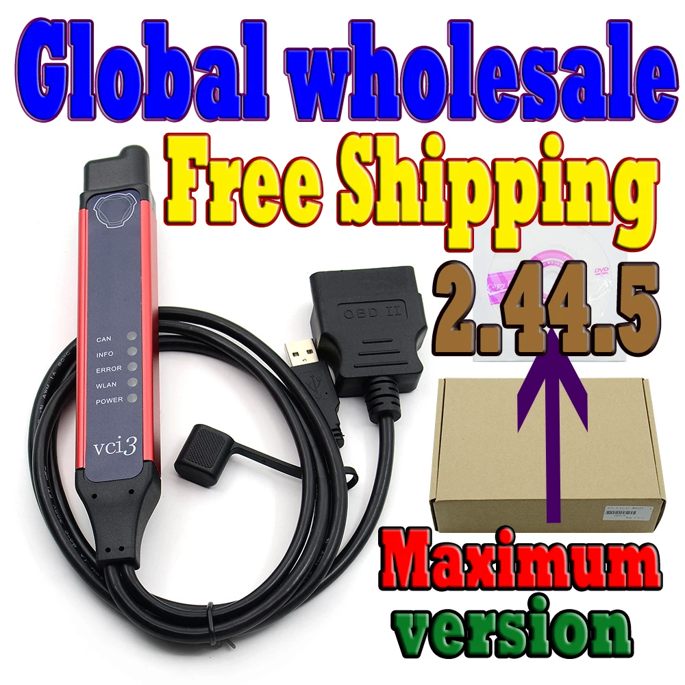 Highest Quality Cable A+ VCI3 V2.45.3 SDP3 VCI3 Scanner for VCI Wireless VCI-3 Truck Diagnosis Software WIFI 2.31 Instead VCI2
Highest Quality Cable A+ VCI3 V2.45.3 SDP3 VCI3 Scanner for VCI Wireless VCI-3 Truck Diagnosis Software WIFI 2.31 Instead VCI2