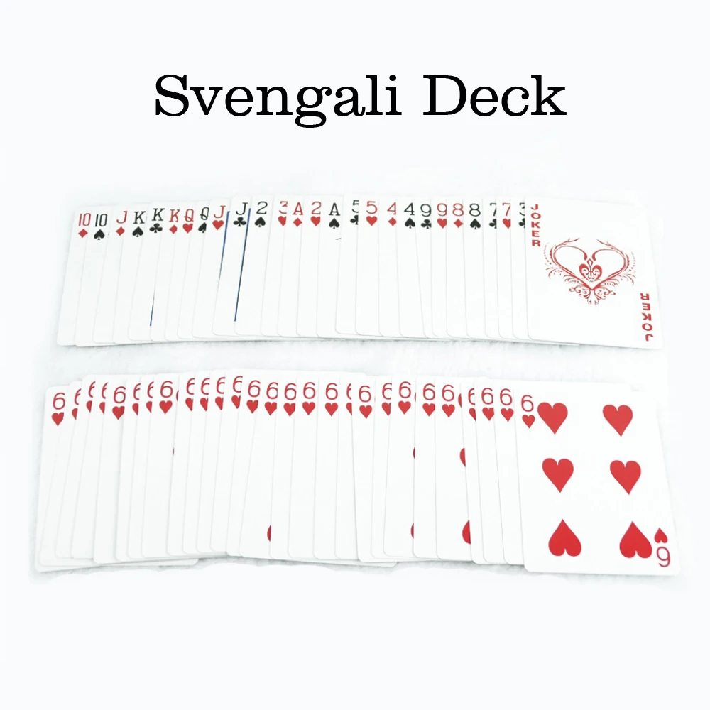 Svengali палуба волшебный трюк карточка Волшебные трюки магические карты крупным