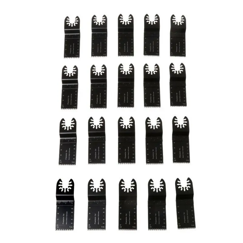 Bracket Oscillating Tools 20pcs Multitool Saw Cutting High Carbon Steel Black Equipment Blade
Bracket Oscillating Tools 20pcs Multitool Saw Cutting High Carbon Steel Black Equipment Blade