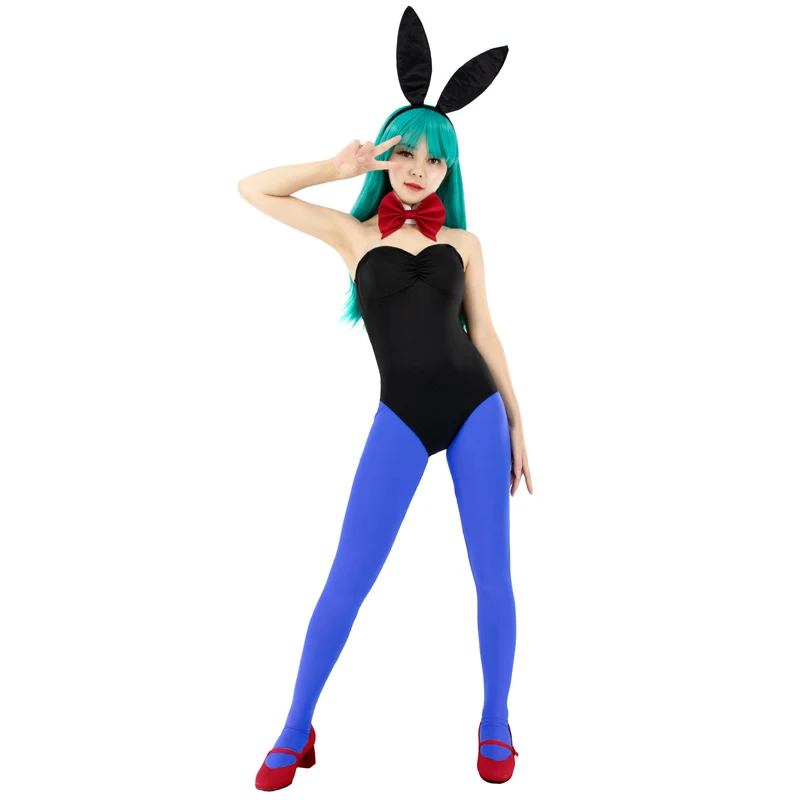 

Anime Bulma Bunny Girl Cosplay Costume Bodysuit Uniform Set Women Halloween Carnival Party Sexy Costume