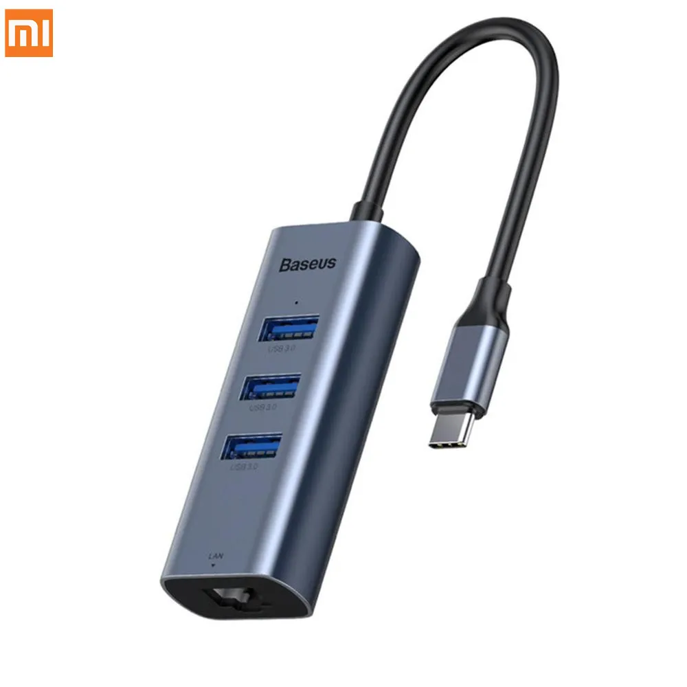 Xiaomi Baseus Multi USB 3.0 Type C HUB USB 3.0 Port for Macbook Air Pro USB C Otg HUB HDMI RJ45 Adapter Splitter Computer Laptop
Xiaomi Baseus Multi USB 3.0 Type C HUB USB 3.0 Port for Macbook Air Pro USB C Otg HUB HDMI RJ45 Adapter Splitter Computer Laptop