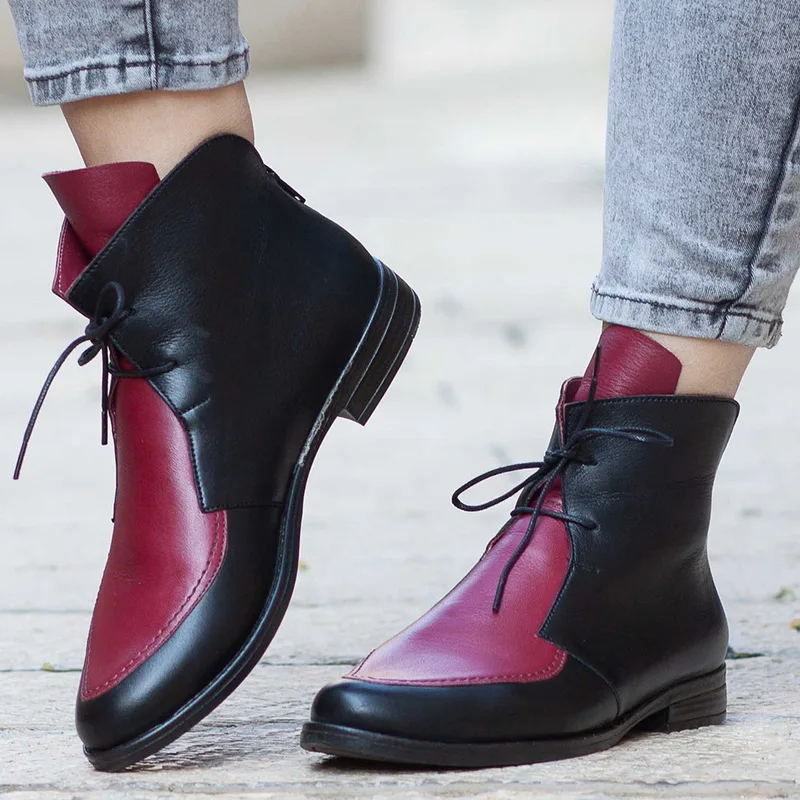 MoneRffi Women Winter Flock Lace Up Ankle Boots Flat Square Heel Pointed Toe Boots Zebra Pattern Women Shoes Ankle Boots Zebra
MoneRffi Women Winter Flock Lace Up Ankle Boots Flat Square Heel Pointed Toe Boots Zebra Pattern Women Shoes Ankle Boots Zebra