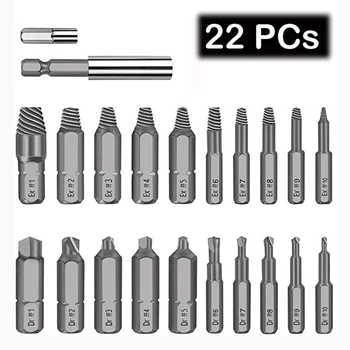 22pcs Damaged Stripped Screw Extractor Set Broken Bolt Extractor Screw Remover Set with Bit Holder Socket Adapter new
22pcs Damaged Stripped Screw Extractor Set Broken Bolt Extractor Screw Remover Set with Bit Holder Socket Adapter new