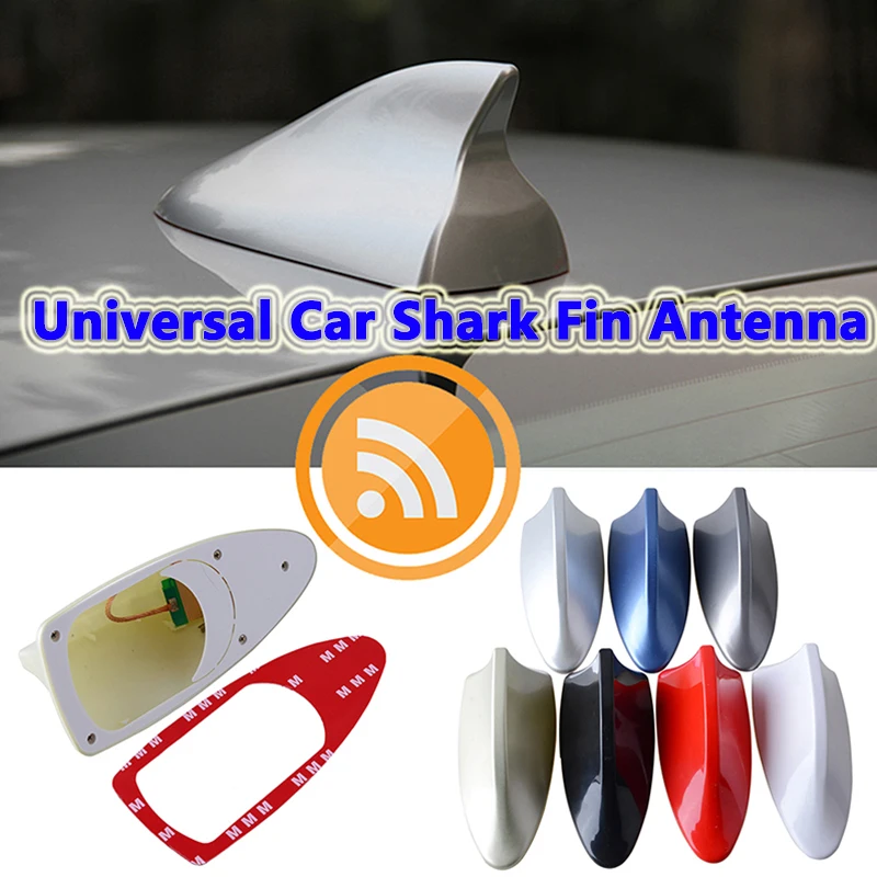 

Universal Shark Fin Roof Antennas FM AM Radio Upgraded Signal Protective Aerial Fashion Car Styling Replacement Accessories