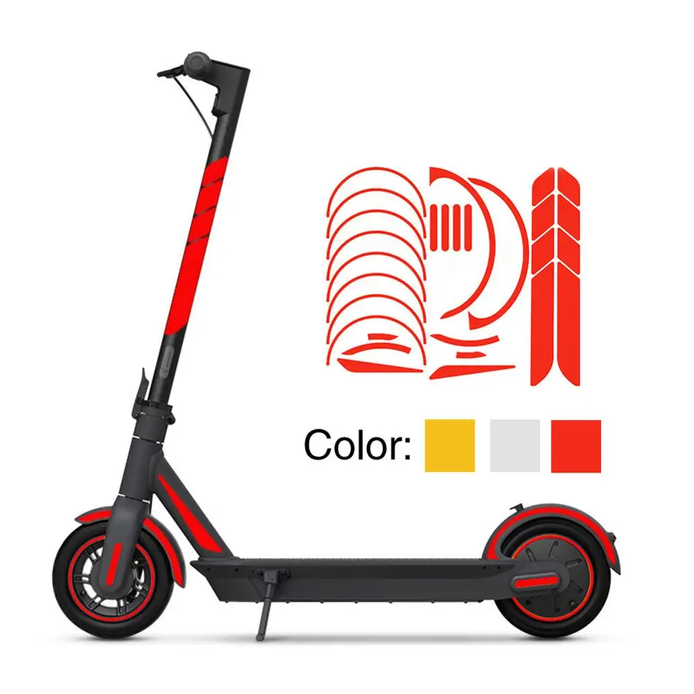 Electric Scooter full body Reflective Sticker For NINEBOT MAX G30 red/yellow/silver Waterproof Film for Scooter accesorios
Electric Scooter full body Reflective Sticker For NINEBOT MAX G30 red/yellow/silver Waterproof Film for Scooter accesorios