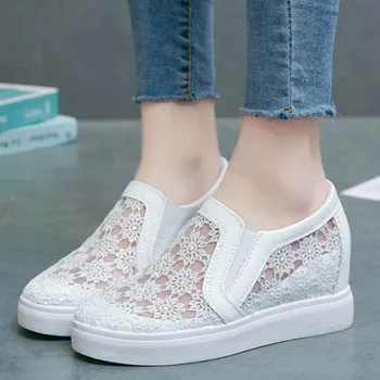 breathable white shoes woman 2020 summer height increased mesh hollow black lace women sneakers high heel footwear soft bottom
breathable white shoes woman 2020 summer height increased mesh hollow black lace women sneakers high heel footwear soft bottom