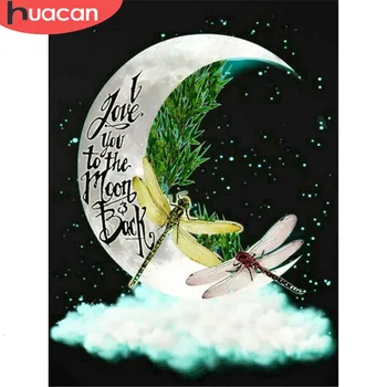 HUACAN Diamond Painting Full Square Moon Mosaic Picture Of Rhinestones Dragonfly Home Decoration Accessories
HUACAN Diamond Painting Full Square Moon Mosaic Picture Of Rhinestones Dragonfly Home Decoration Accessories