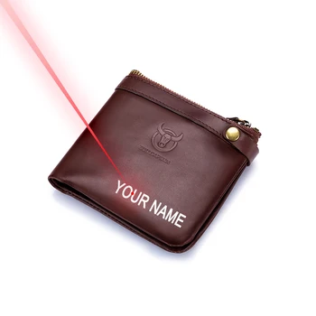 Free Engraving Your Name Men's Genuine Leather Zipper Wallet Male Purse RFID Mini Wallet and Smart Design Zipper Buckle Wallet
Free Engraving Your Name Men's Genuine Leather Zipper Wallet Male Purse RFID Mini Wallet and Smart Design Zipper Buckle Wallet