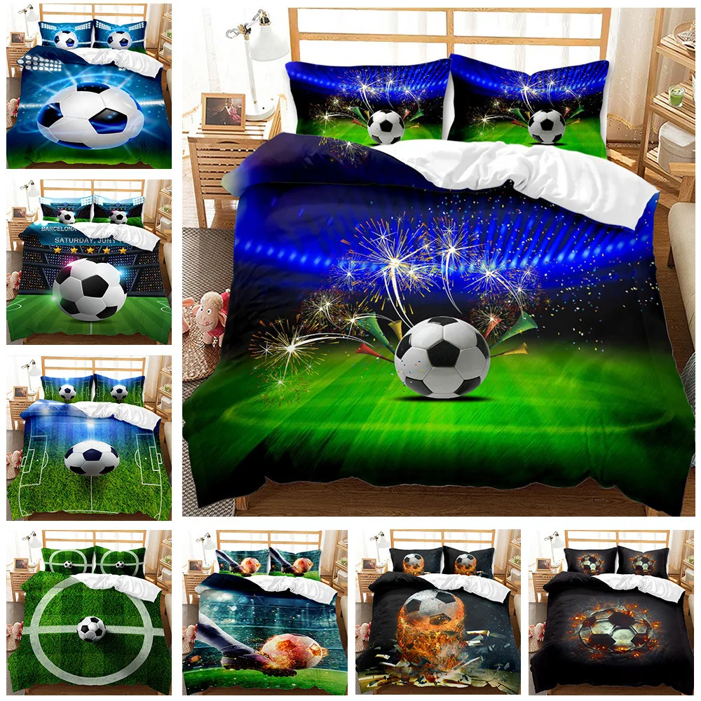 3D Football Duvet Cover Set Kids Teens Boys Quilt Comforter Cover Set with Pillow Cover King Queen Bedding Set for Bedroom Decor
3D Football Duvet Cover Set Kids Teens Boys Quilt Comforter Cover Set with Pillow Cover King Queen Bedding Set for Bedroom Decor