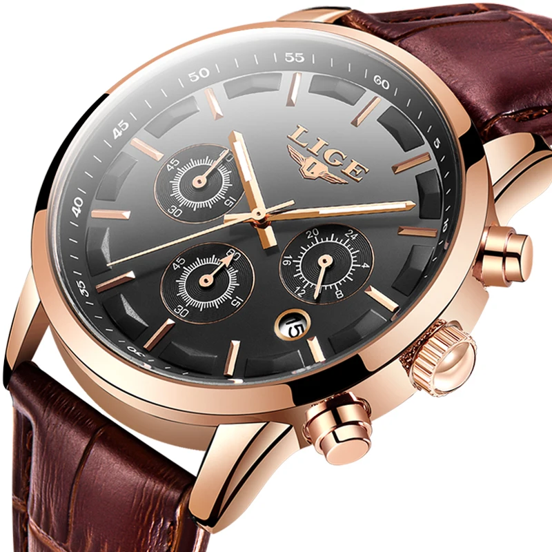 New Mens Watches LIGE Top Brand Luxury Military Sport Watch Men Leather Waterproof Clock Quartz Wristwatch Relogio Masculino+Box
New Mens Watches LIGE Top Brand Luxury Military Sport Watch Men Leather Waterproof Clock Quartz Wristwatch Relogio Masculino+Box