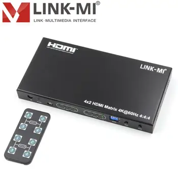 LM-MX13 4×2 HDMI Matrix 4×HDMI Inputs 2×HDMI Output HDMI 2.0 Version Support 4K@60Hz YUV4:4:4 Analog Audio 2.0 Extraction
LM-MX13 4×2 HDMI Matrix 4×HDMI Inputs 2×HDMI Output HDMI 2.0 Version Support 4K@60Hz YUV4:4:4 Analog Audio 2.0 Extraction
