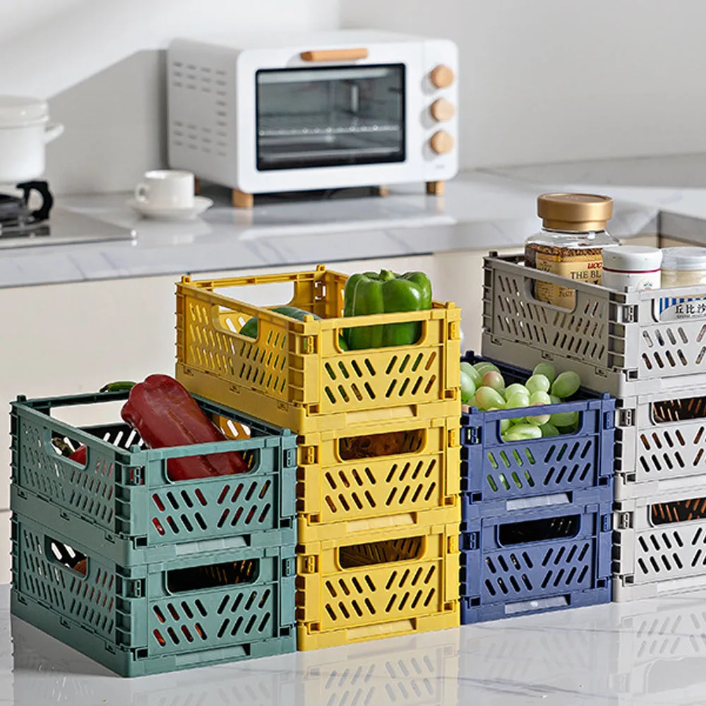 Folding Storage Basket Collapsible Plastic Storage Crate Box Stackable Home Kitchen Warehouse Storage Baskets Book Food Box S/ L
Folding Storage Basket Collapsible Plastic Storage Crate Box Stackable Home Kitchen Warehouse Storage Baskets Book Food Box S/ L