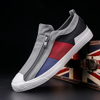 Denim Canvas Shoes Men Trend New 2020 Summer Breathable Sneakers Casual Soft Sole Double Zipper Lazy Shoes Men Sneakers
Denim Canvas Shoes Men Trend New 2020 Summer Breathable Sneakers Casual Soft Sole Double Zipper Lazy Shoes Men Sneakers