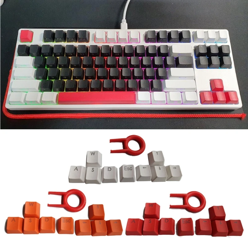 9 Keys PBT Backlit Keycaps WASD/ESC/Direction With Key Cap Puller For MX Switches Mechanical Keyboard
9 Keys PBT Backlit Keycaps WASD/ESC/Direction With Key Cap Puller For MX Switches Mechanical Keyboard