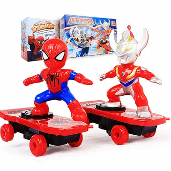 Kids Spider-Man Stunt Scooter Universal Rotating Rolling Electric Car with Musical Lights Iron Man Captain America Altman Toys
Kids Spider-Man Stunt Scooter Universal Rotating Rolling Electric Car with Musical Lights Iron Man Captain America Altman Toys