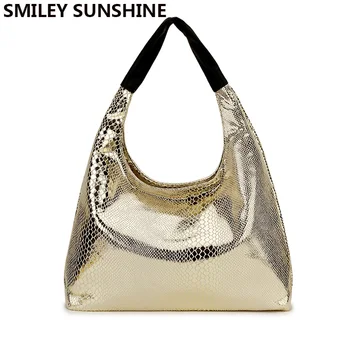 Fashion Big Women Leather Handbags Hobo Gold Silver Women Shoulder Bags Ladies Hand Bags Female Crossbody Bags for women 2020
Fashion Big Women Leather Handbags Hobo Gold Silver Women Shoulder Bags Ladies Hand Bags Female Crossbody Bags for women 2020