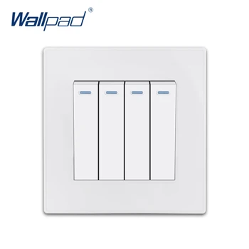 2019 New Arrival 4 Gang Reset Momentary Wallpad Luxury White Wall Light Switch Rocker Switch 10A AC110~250V PC Panel
2019 New Arrival 4 Gang Reset Momentary Wallpad Luxury White Wall Light Switch Rocker Switch 10A AC110~250V PC Panel
