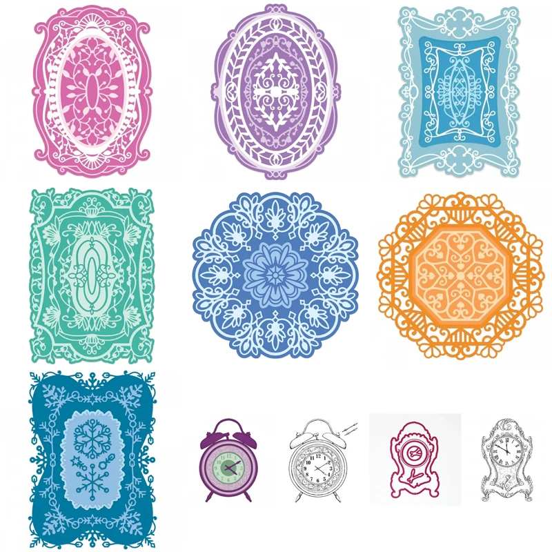 Flower Cutting Dies & Stamps Scrapbooking Dariy Decorations Stencil Frame Embossing Template DIY Greeting Card Handmade 2022 | Дом и сад