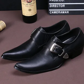 Loafers Men Genuine Leather Pointed Toe Casual Korean Style Tenis Cano Alto Full Grain Leather Cow Leather Slip-on Rubber Solid 
Loafers Men Genuine Leather Pointed Toe Casual Korean Style Tenis Cano Alto Full Grain Leather Cow Leather Slip-on Rubber Solid