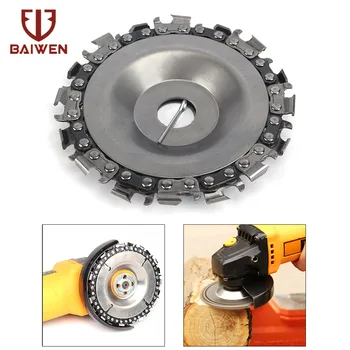 4'' Angle Grinder Disc 16 Tooth Fine Cut Chain Saw Grinding Chain Wheel for Angle Grinders Wood Carving Disc
4'' Angle Grinder Disc 16 Tooth Fine Cut Chain Saw Grinding Chain Wheel for Angle Grinders Wood Carving Disc