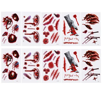 20Pcs Horror Halloween Face Sticker Halloween Scar Body Stickers (Mixed Style) 
20Pcs Horror Halloween Face Sticker Halloween Scar Body Stickers (Mixed Style)