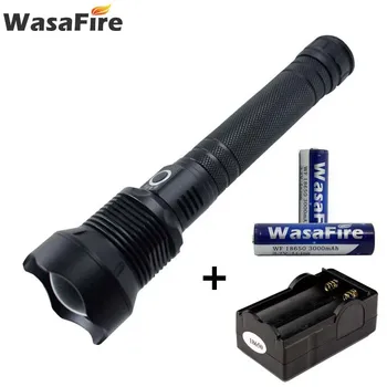 Self Defense Torch 4000 Lumen XHP50 Led Flashlight 3 Modes Tactical Lantern with 18650 Battery+Charger for Hunting Patrol
Self Defense Torch 4000 Lumen XHP50 Led Flashlight 3 Modes Tactical Lantern with 18650 Battery+Charger for Hunting Patrol