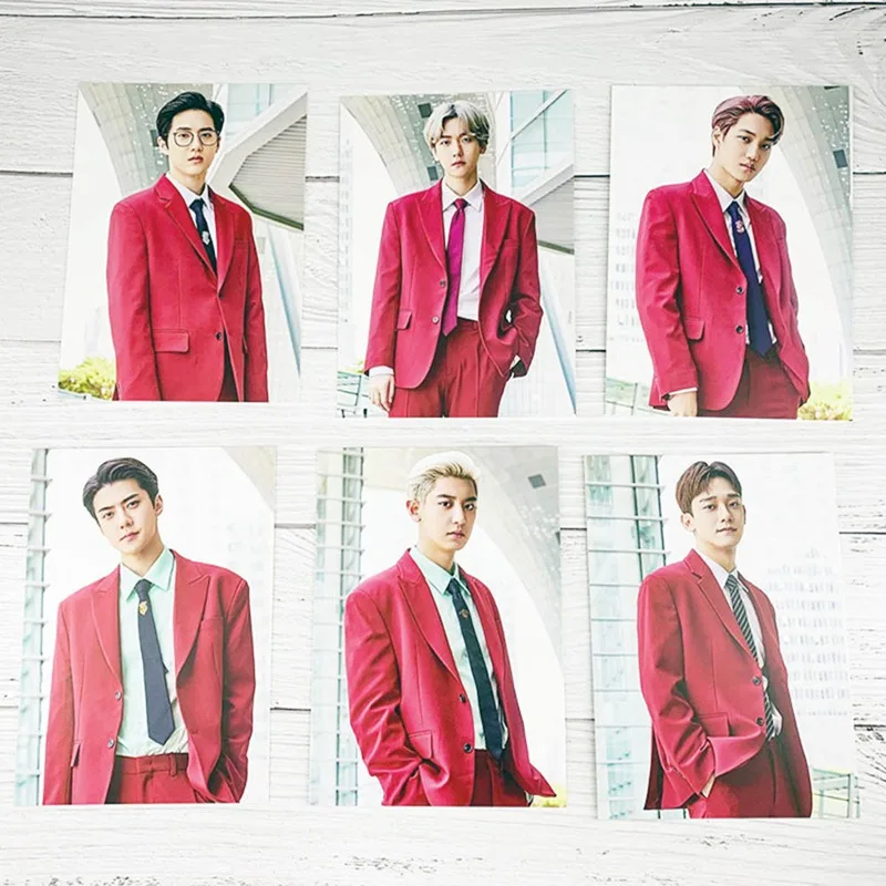 

KPOP EXO 5-Tour PLANET Concert Peripheral Aid Five Tour Concert Postcard Chanyeol Baekhyun Sehun Lay Kai Lomo Cards Photo Cards