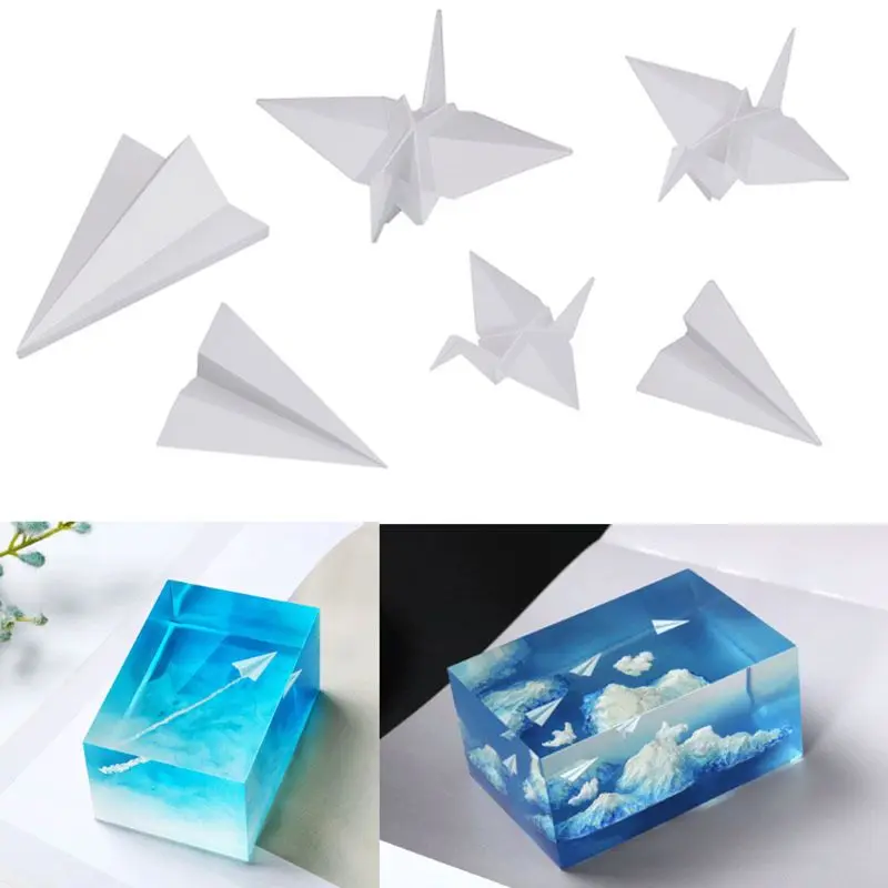 5Pcs Mini Paper Craft Crane Paper Plane Modeling Resin Mold Landscape Fillers DIY Filling Material Resin Jewerly Making
5Pcs Mini Paper Craft Crane Paper Plane Modeling Resin Mold Landscape Fillers DIY Filling Material Resin Jewerly Making