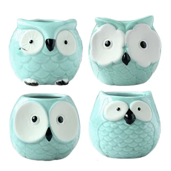 4 Pcs Mini Pot Flower Pot Plant Pot Macetas Ceramic Small Animal Planter Container Owl Planter Decoration For Office House
4 Pcs Mini Pot Flower Pot Plant Pot Macetas Ceramic Small Animal Planter Container Owl Planter Decoration For Office House