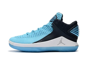 

Nike Air Jordan XXXII Low AJ 32 Men Basketball Shoes Man Outdoor High-end Comfortable Sports Low Sneakers,Blue Size 40-46