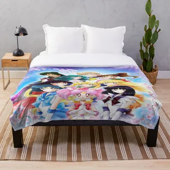 Soft Blanket for Bed Sherpa Flannel Fleece Blanket Home Travel Sofa Soft Throw Blanket Sailor Sakura Illustration
Soft Blanket for Bed Sherpa Flannel Fleece Blanket Home Travel Sofa Soft Throw Blanket Sailor Sakura Illustration