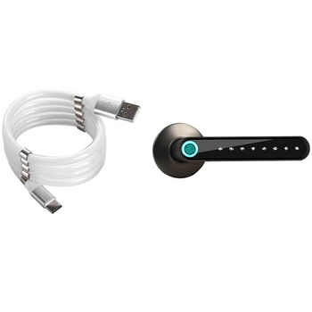 1pcs Bluetooth Fingerprint Smart Lock & 1pcs Type-C netic Data Cable, Suitable for Android netic
1pcs Bluetooth Fingerprint Smart Lock & 1pcs Type-C netic Data Cable, Suitable for Android netic