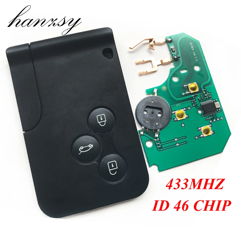 3 Buttons 433Mhz Smart Key For Renault Megane II Scenic II Grand Scenic 2003 2004 2005 2006 2007 Remote Key ID46 PCF7947 Chip
3 Buttons 433Mhz Smart Key For Renault Megane II Scenic II Grand Scenic 2003 2004 2005 2006 2007 Remote Key ID46 PCF7947 Chip