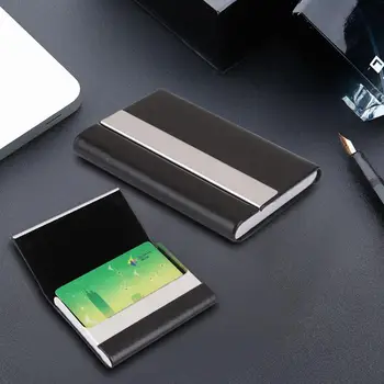 Stainless Card Case Travel Sport Business Gift Office Pu Black Mini Pretty Card Case Holder for Men Credit Box
Stainless Card Case Travel Sport Business Gift Office Pu Black Mini Pretty Card Case Holder for Men Credit Box