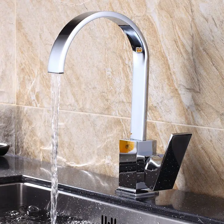 Copper Kitchen Faucet Sink Washing Basin Table Basin Hot And Cold Mixing Faucet Square Flat Tube Rotating Water Extractor
Copper Kitchen Faucet Sink Washing Basin Table Basin Hot And Cold Mixing Faucet Square Flat Tube Rotating Water Extractor