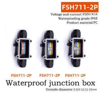 IP68 Waterproof Terminal Box FSH711 Indoor Small Outdoor Terminal Waterproof Terminal Box with Terminal Terminal 2 3 4 Way
IP68 Waterproof Terminal Box FSH711 Indoor Small Outdoor Terminal Waterproof Terminal Box with Terminal Terminal 2 3 4 Way