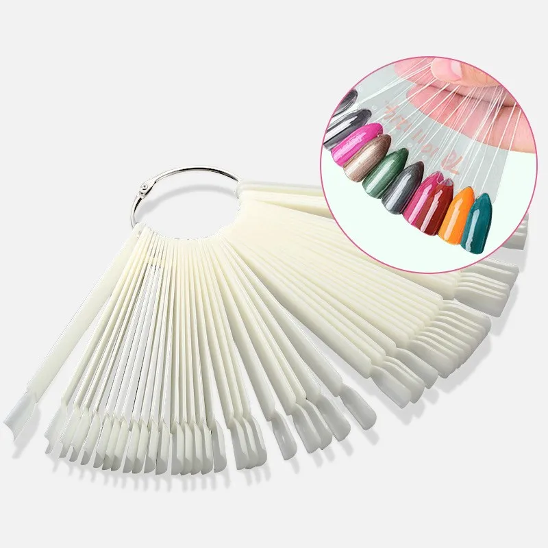 50 Pieces/set Fake Nail Natural Color Transparent Color Pink Black Nail Display Fan Board Stand Fake Nail Design Tool
50 Pieces/set Fake Nail Natural Color Transparent Color Pink Black Nail Display Fan Board Stand Fake Nail Design Tool