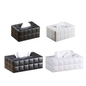 48Simple PU Tissue Box Rectangle Paper Towel Holder Desktop Napkin Storage Container Kitchen Tissue Tray For Home Office
48Simple PU Tissue Box Rectangle Paper Towel Holder Desktop Napkin Storage Container Kitchen Tissue Tray For Home Office