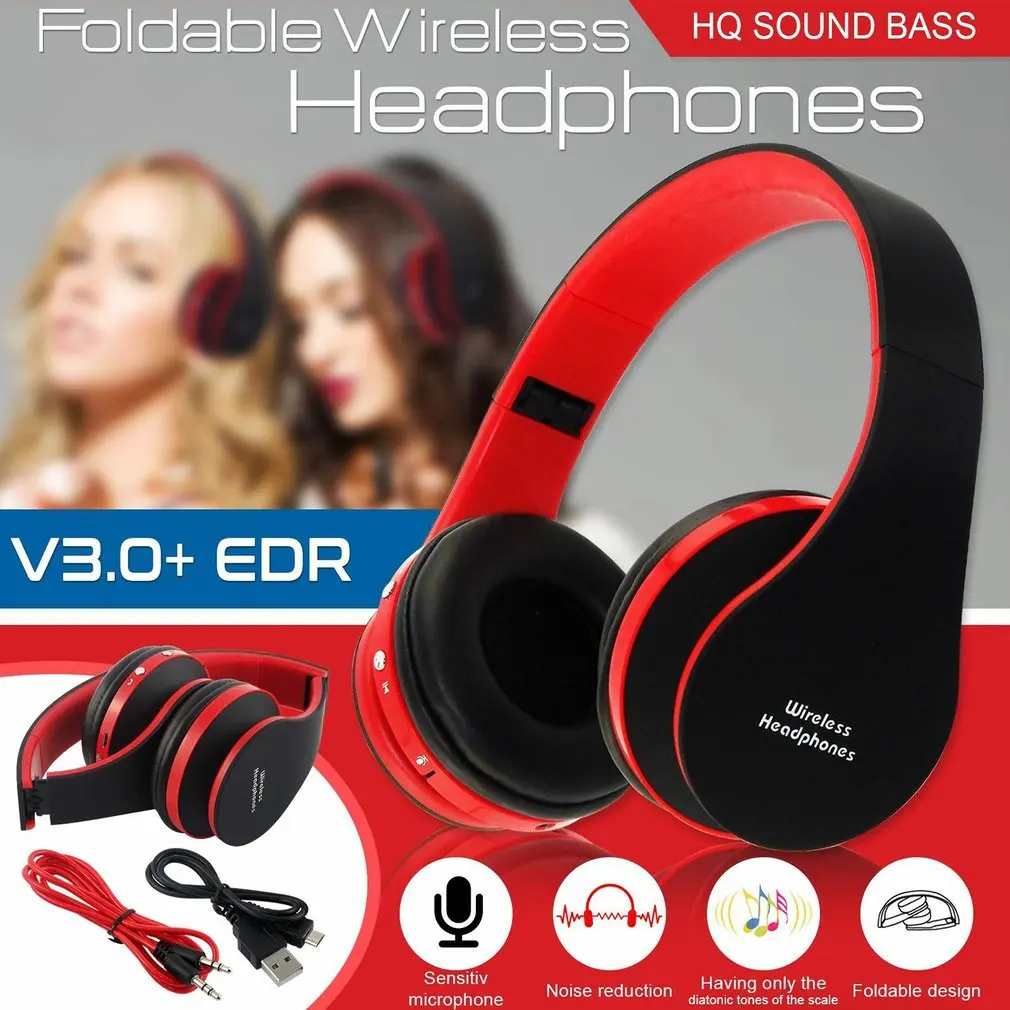 NX8252 Foldable Wireless BT Over-Ear Stereo Headphones Sport Headset Microphone Folding Headset Listen To Music And Chat
NX8252 Foldable Wireless BT Over-Ear Stereo Headphones Sport Headset Microphone Folding Headset Listen To Music And Chat