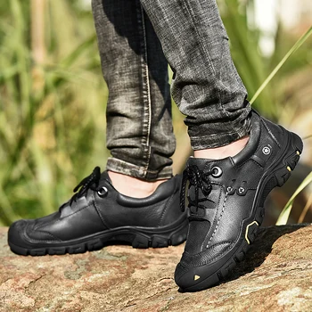 Natural Leather Men Boots Waterproof Outdoor Anti-Slip Rubber Ankle Autumn Boots Retro Style Climbing Boots Shoes Men
Natural Leather Men Boots Waterproof Outdoor Anti-Slip Rubber Ankle Autumn Boots Retro Style Climbing Boots Shoes Men
