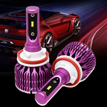H11 X9 2Pcs Car LED Headlight Bulbs 6000K 36W 1800LM LED Headlamp Fog Light purple
H11 X9 2Pcs Car LED Headlight Bulbs 6000K 36W 1800LM LED Headlamp Fog Light purple