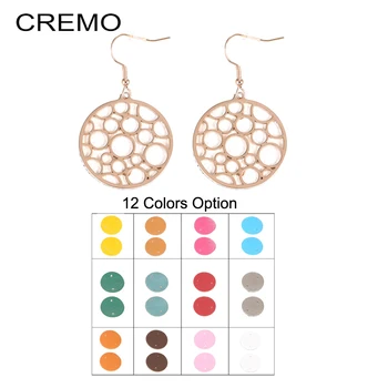 Cremo Stainless Steel Round Pendant Charm Earring Interchangeable Leather drop earrings Hanging Dangle Earring Jewelry 
Cremo Stainless Steel Round Pendant Charm Earring Interchangeable Leather drop earrings Hanging Dangle Earring Jewelry
