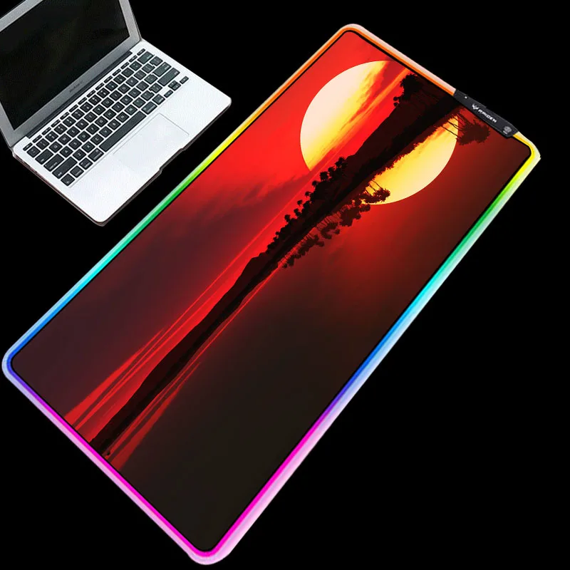 XGZ Exquisite RGB mouse pad usb interface landscape pattern table pad colorful lights durable keyboard pad
XGZ Exquisite RGB mouse pad usb interface landscape pattern table pad colorful lights durable keyboard pad