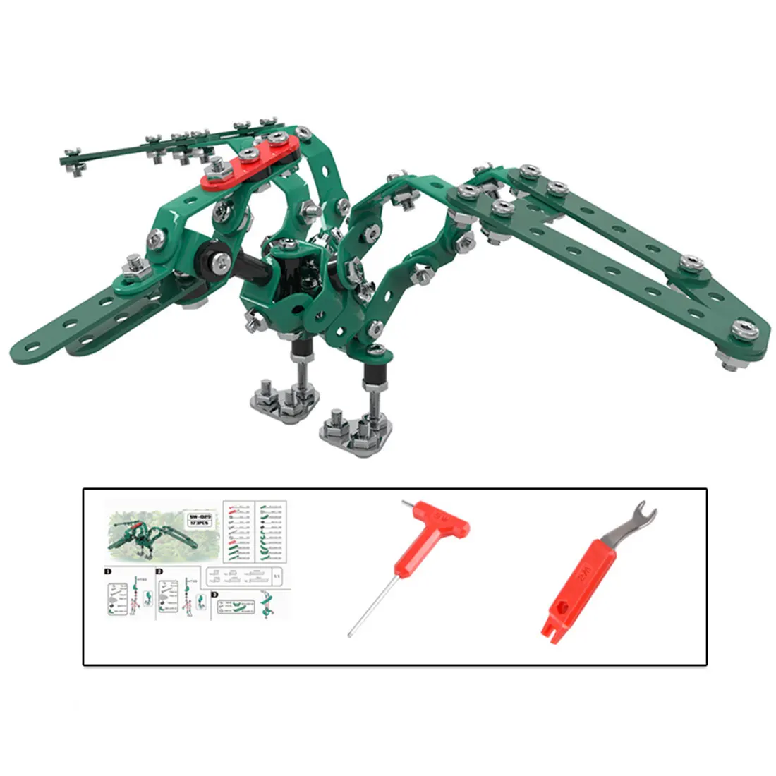173Pcs DIY Stainless Steel 3D Puzzle Model Kit Assembly Crafts - Pterosaur
173Pcs DIY Stainless Steel 3D Puzzle Model Kit Assembly Crafts - Pterosaur