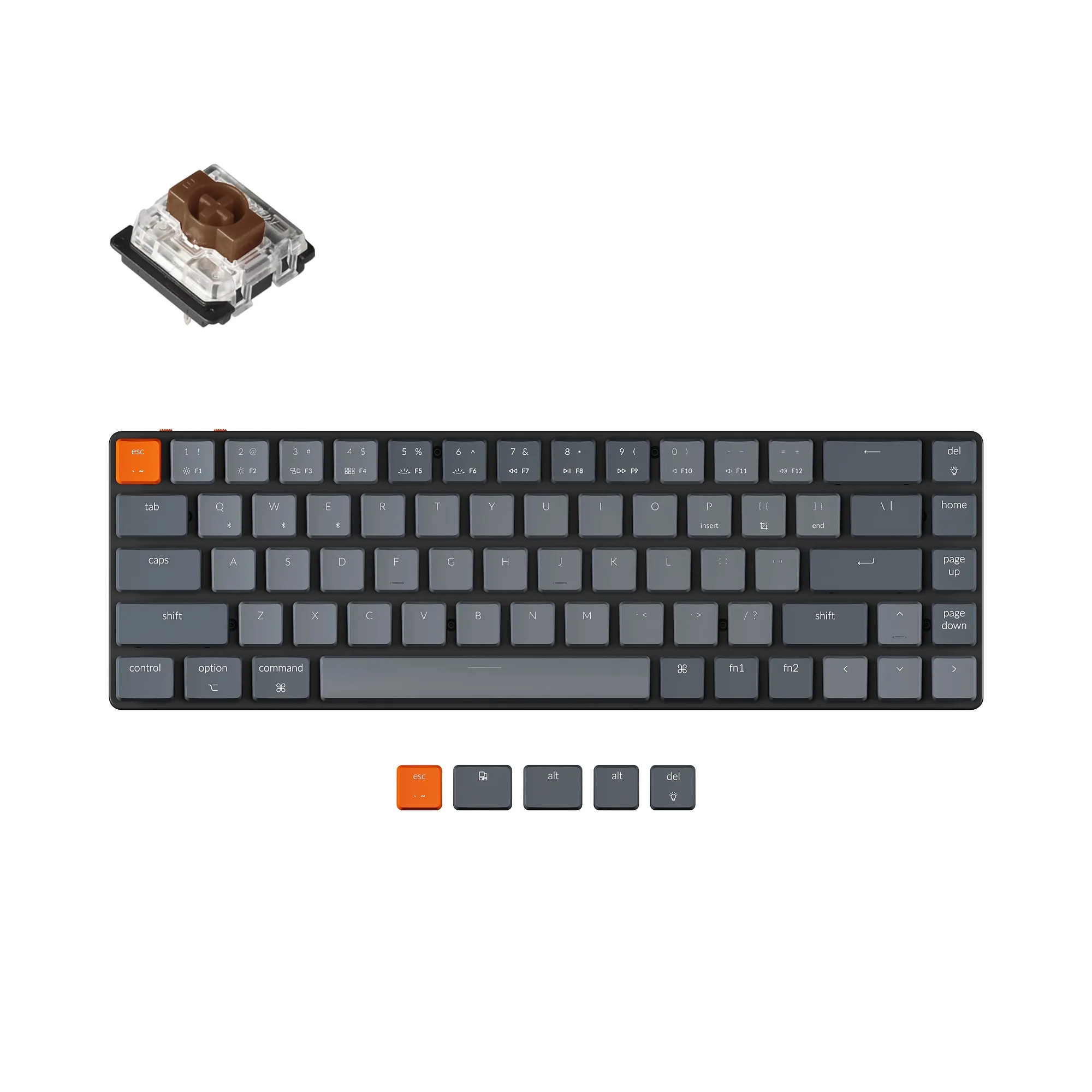 Keychron K7 G Ultra-slim Wireless Mechanical Keyboard Low Profile Gateron Switch Hot-Swappable White Backlight for Mac Windows
Keychron K7 G Ultra-slim Wireless Mechanical Keyboard Low Profile Gateron Switch Hot-Swappable White Backlight for Mac Windows